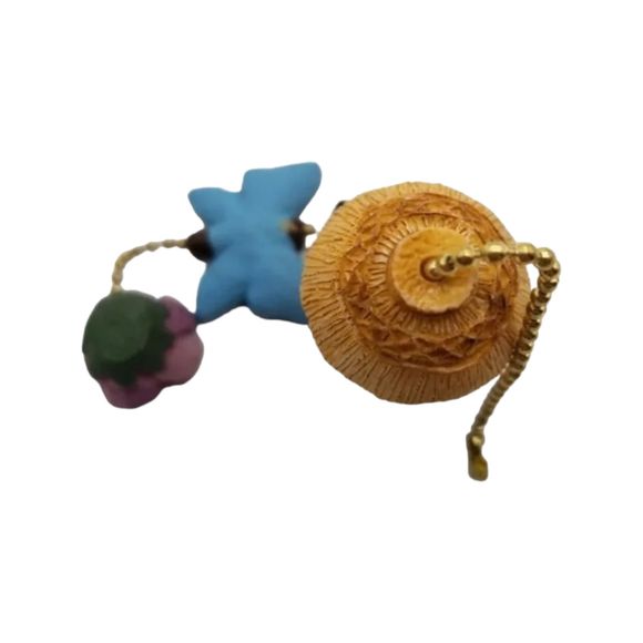 Fan Pull Country Garden Resin Clay Butterfly Flower 2000s New In Box - Picture 4 of 6